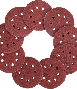 WORKPRO 80-Piece Sanding Disc Set，5-Inch 8-Hole Hook and Loop Sanding Discs, 60, 80, 100, 120, 180, 240, 320, 400 Grits Sandpaper for Random Orbital Sander(Not for Oscillating Tools or Mouse Sander)
