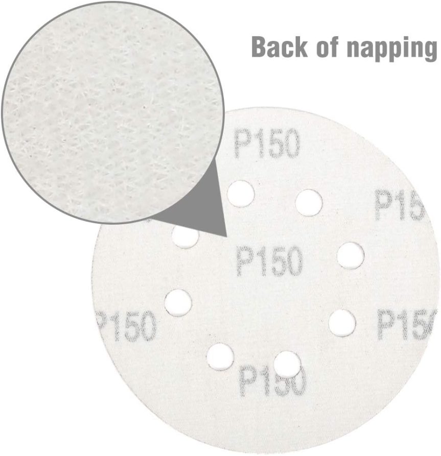 WORKPRO 80-Piece Sanding Disc Set，5-Inch 8-Hole Hook and Loop Sanding Discs, 60, 80, 100, 120, 180, 240, 320, 400 Grits Sandpaper for Random Orbital Sander(Not for Oscillating Tools or Mouse Sander) - Image 6